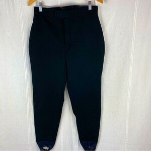 Roffe Vintage Ski Pants Black Stirrup Solo ITB Women's size 14